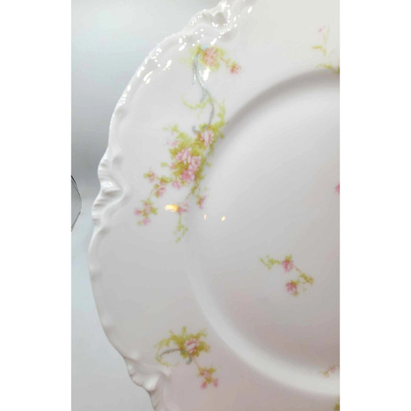 Antique Haviland Limoges Schleiger Pattern 9.75" Dinner Plate Set of 4 - MINT! - Picture 4 of 8